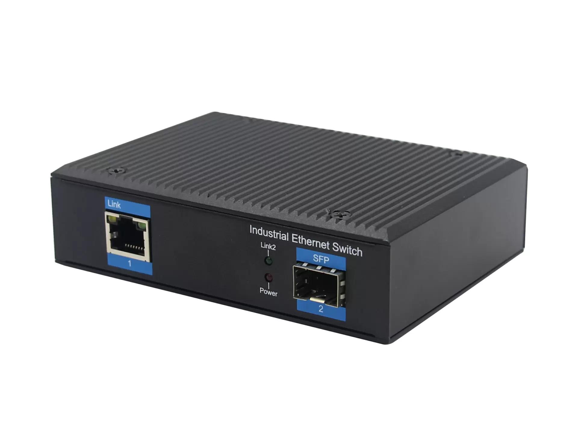 Industrial grade media convertor 1 port 10/100Mbps + 1 port SFP uplink or 1 port fixed optical fiber 1*9 SC/ST/FC connector 20Km dual power supply in, max30W PoE output for each copper ZXR11FP 