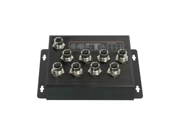 M12 rugged traffic 8 Port gigabit Industrial switch IP64 grade ZXD08G-M12