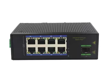 Made in China 8 port gigabit RJ45 ethernet switch+1G SFP uplink Industrial grade with 8 port PoE for