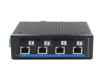 hardened Industrial grade 4 port 10/100Mbps ethernet + 4 port fixed 4 port PoE output ZXR44FP-SFP