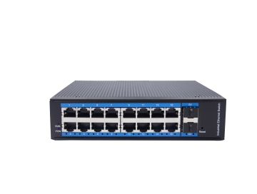 16-port 10/100Base-Tx RJ45+2G SFP managed industrial switch