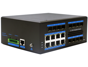 Aluminum L3 Managed Industrial Switch