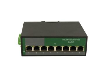 Cost effective 8 Port Industrial switch 100Mbps, metal case, suites for rough environment at -40 ~75  ℃, a best Choice for OEM wholesale, distributor, e - Commerce zxl108f