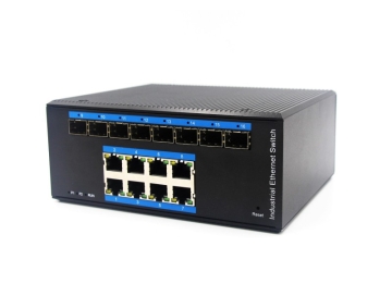 8-Port L2+ Industrial Managed PoE Switch with SFP