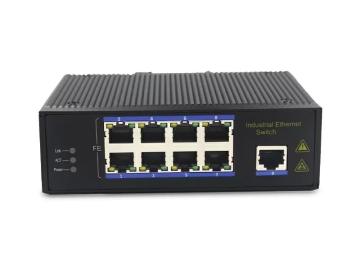 Industrial CCTV PoE switch 8 port 10/100Mbps+1 port uplink